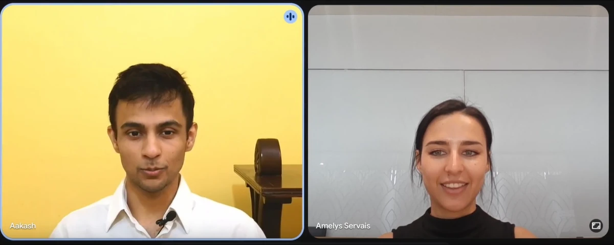 SPARO's two co-founders talking together on a video call